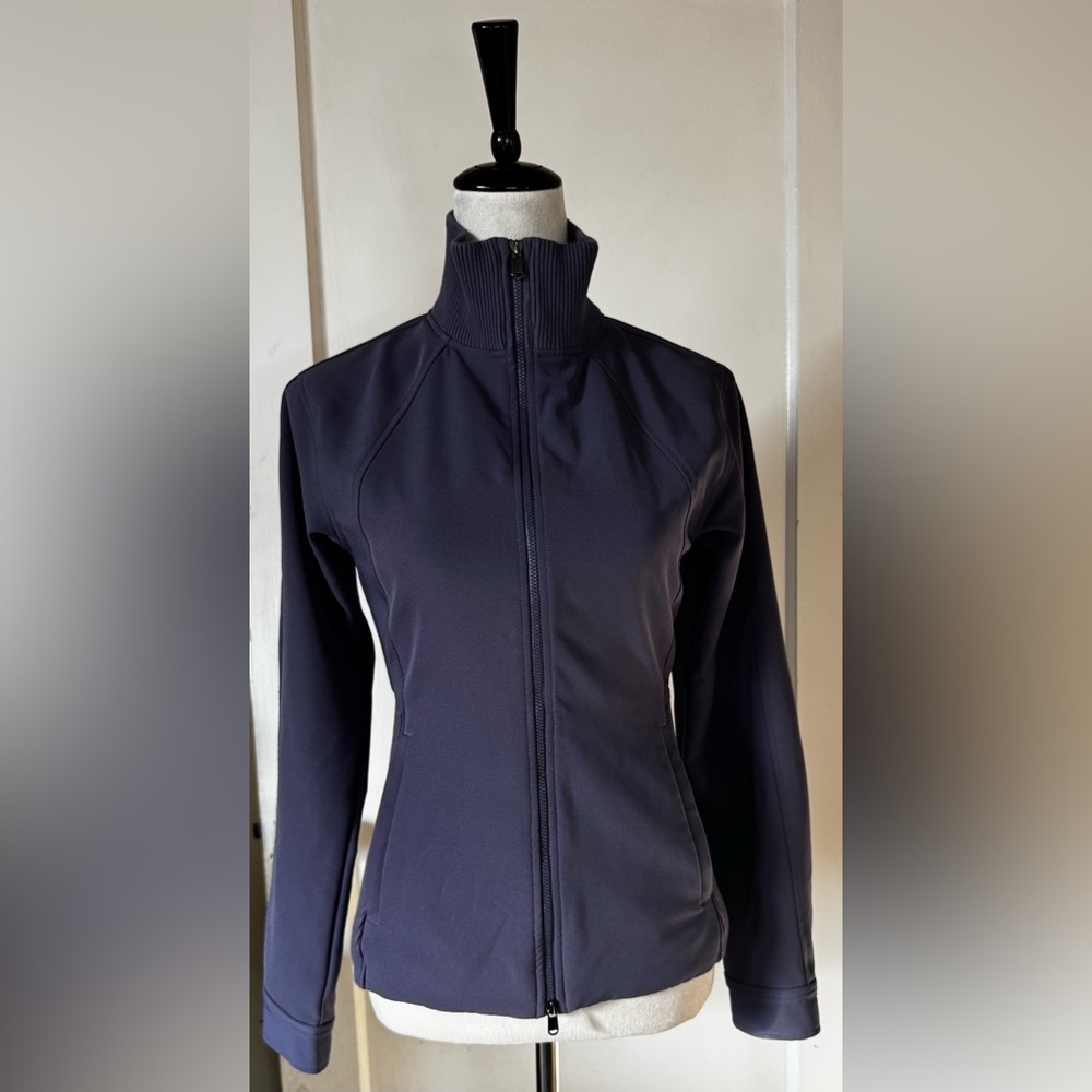 Athleta Stride Jacket Nightfall Purple Athleisure… - image 6